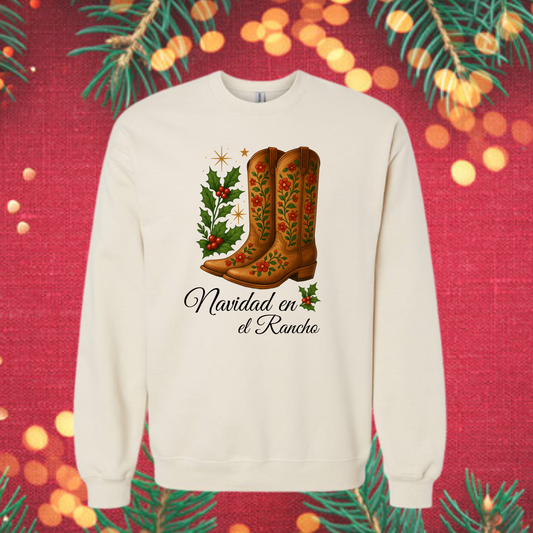NAVIDAD EN EL RANCHO CREWNECK