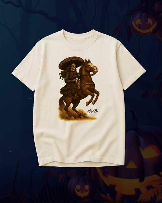 SPOOKY CHARRA -ZACATECAS T-Shirt - 6.1 Oz Preshrunk Soft-Washed Garment-Dyed Fabric