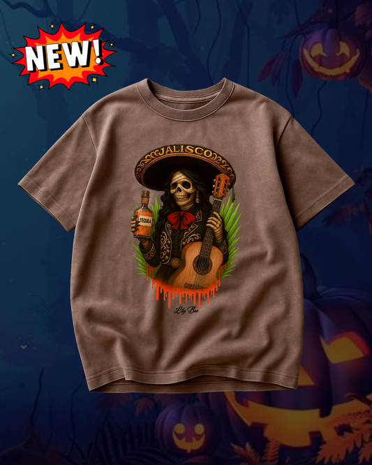 JALISCO SPOOKY T-SHIRT T-Shirt - 6.1 Oz Preshrunk Soft-Washed Garment-Dyed Fabric