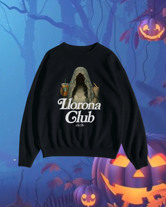 LLORONA CLUB Sweatshirt - Soft Cotton Polyester Blend All Seasons Women's Hoodie Tops
