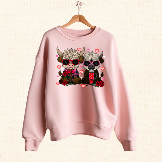 V-DAY BFF 4 EVER Crewneck (SOFT PINK)